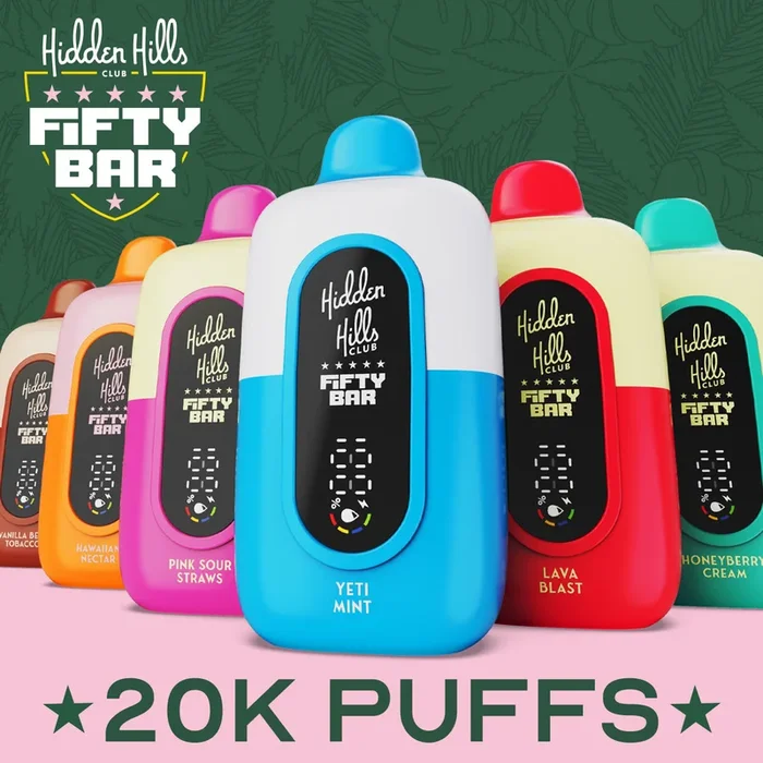 Fifty Bar 20K Hidden Hills Disposable