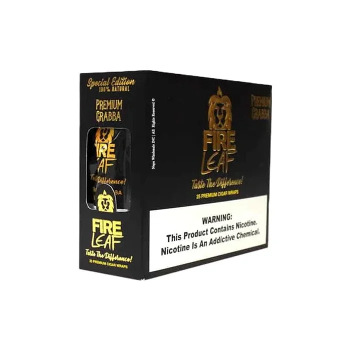Fire Grabba Cigar Wraps Black Edition 25ct Box