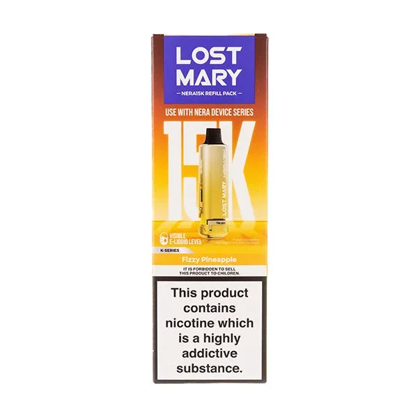 Fizzy Pineapple Nera 15k Prefilled Pod + Refill by Lost Mary
