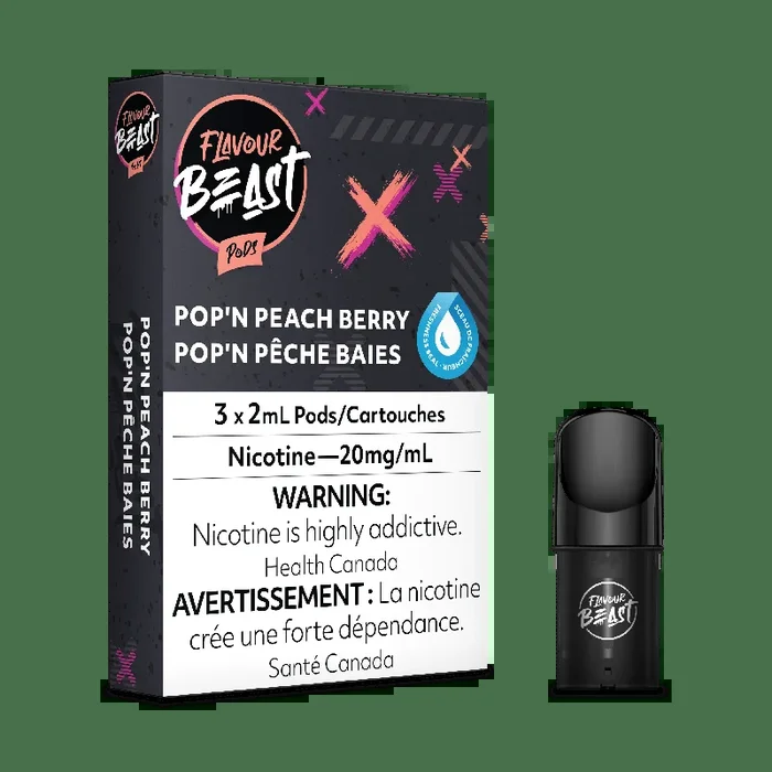 Flavour Beast – Packin’ Peach Berry (Pop’n Peach Berry) Vape Pod