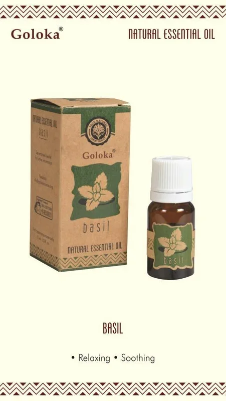 Goloka Basil Natural & Undiluted Essential Oil 10ml