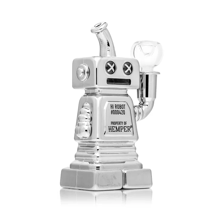 Hemper 6” Hi-Robot Glass Mini Bong ⚙️