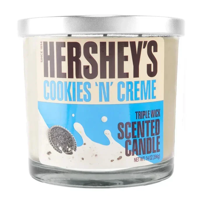 Hershey’s – 14oz Cookies ‘N’ Cream Triple Wick Candle