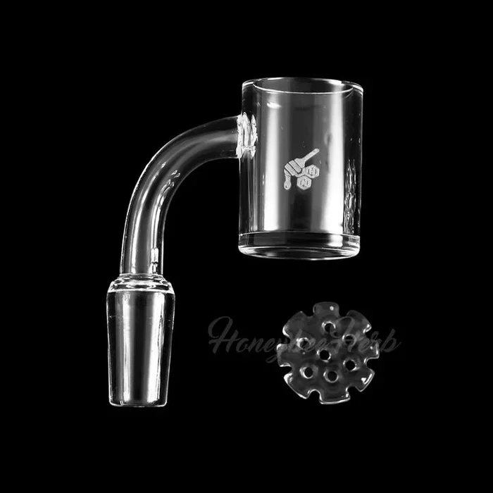 HONEYBEE HERB HONEY DISC QUARTZ BANGER – 90° DEGREE- 14MM