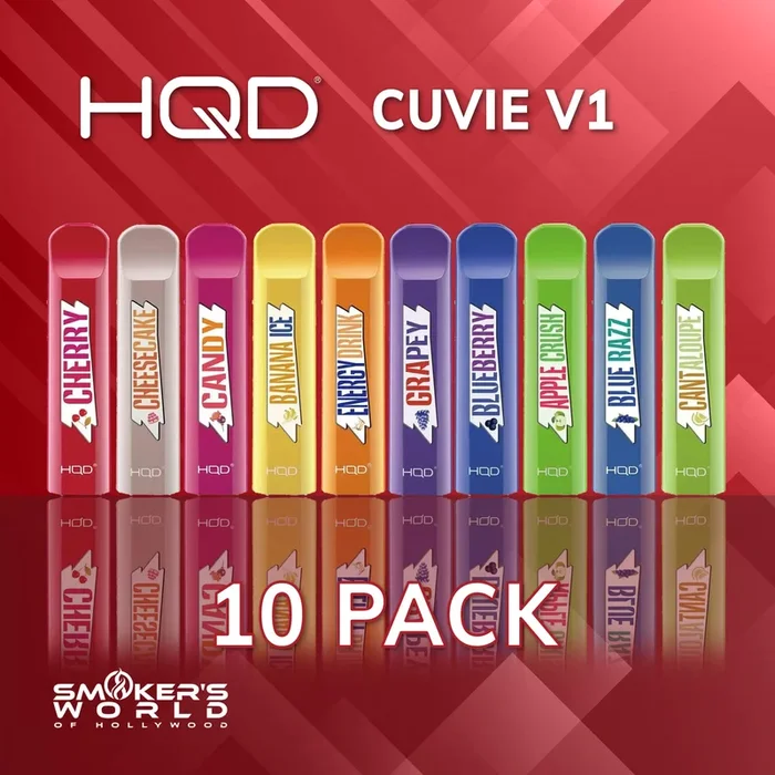 HQD Cuvie V1 300 Vape – (10 Pack)