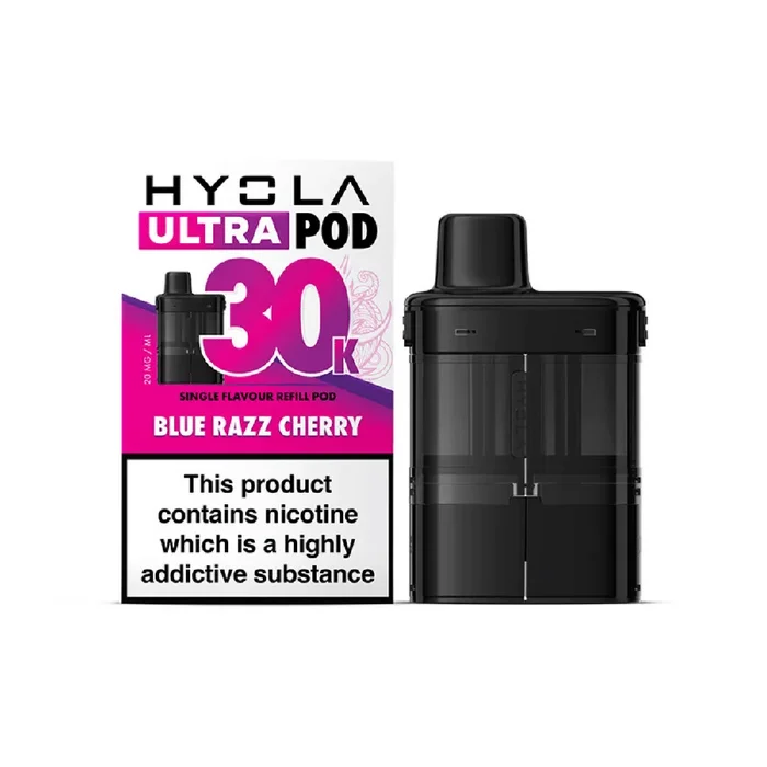 Hyola Ultra 30K Prefilled Replacement Pods Blue Razz Cherry