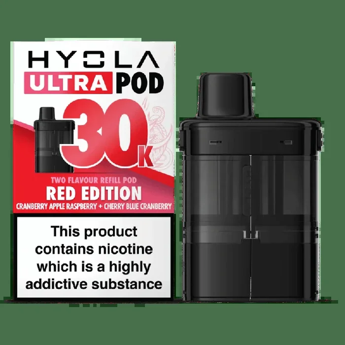 Hyola Ultra 30K Prefilled Replacement Pods Red Edition