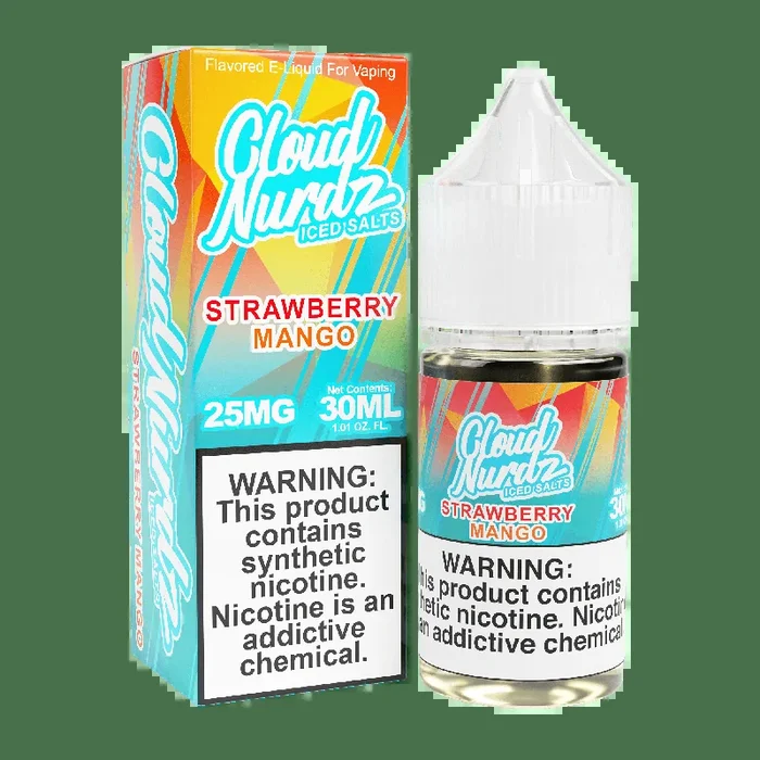 ICED Strawberry Mango SALT – Cloud Nurdz – 30mL