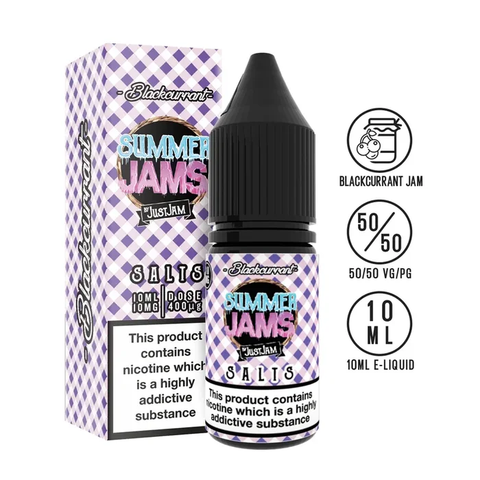 Just Jam Summer Jam – Blackcurrant 10ml Nic Salt