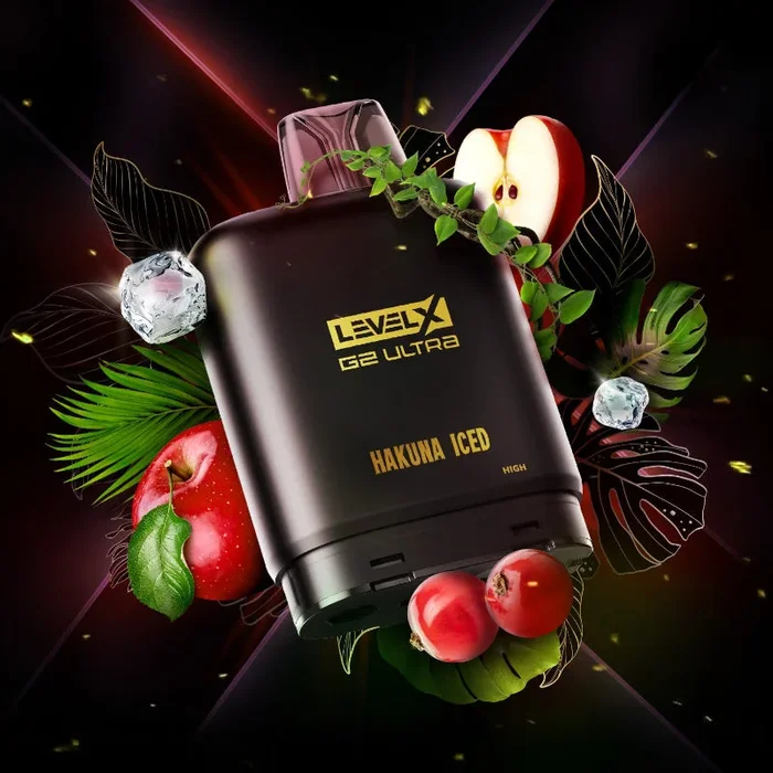 Level X G2 Ultra Flavour Beast X Twelve Monkey Pods – Hakuna Iced, 50K Puffs