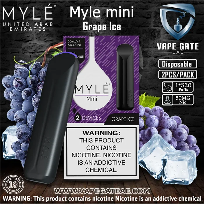 MYLE Mini Grape Ice Disposable Device
