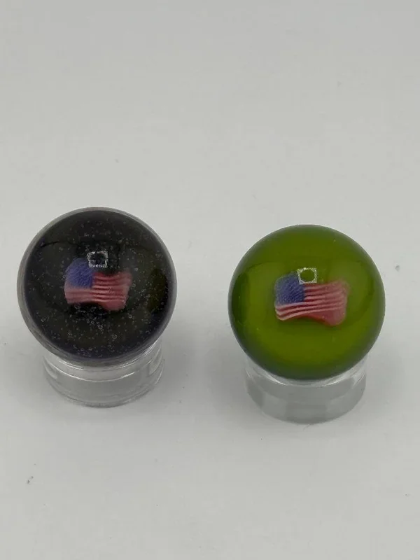 Paulson Pieces 20mm Millie Slurper Marble Cap – American Flag