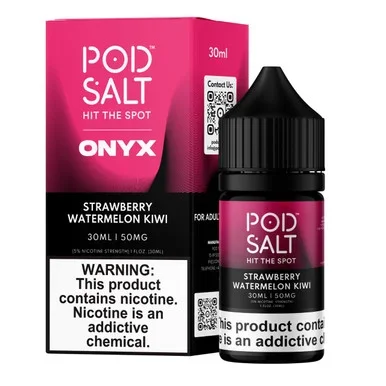 Pod Salt Onyx Strawberry Watermelon Kiwi Salt 30ml E-Juice