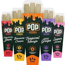 POP CONES- 1 1/4″- UNBLEACHED