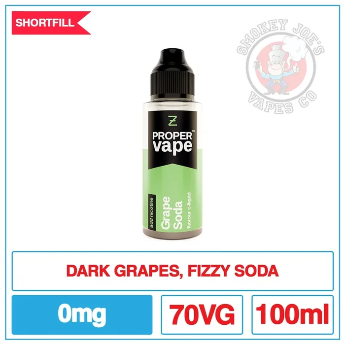 Proper Vape – Grape Soda – 100ml