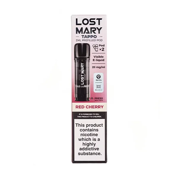Red Cherry Tappo Prefilled Pods by Lost Mary