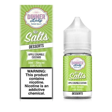 Salts Apple Crumble Custard 30ml E-Juice | Dinner Lady