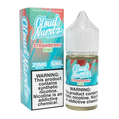Salts Iced Strawberry Kiwi Synthetic Nicotine 30ml E-Juice | Cloud Nurdz
