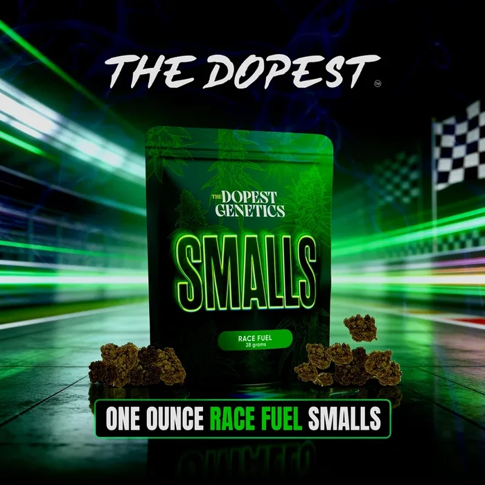 Smalls: RACE FUEL Hybrid flower 28 grams