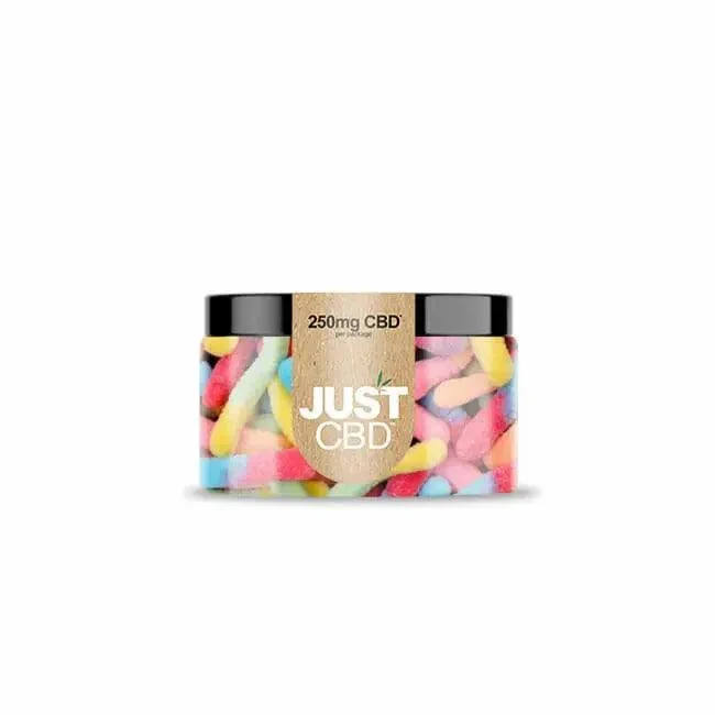 Sour Worms CBD Gummies Jar 250mg