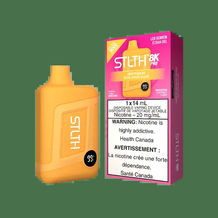 STLTH 8K Pro – Juicy Peach Ice Disposable Vape