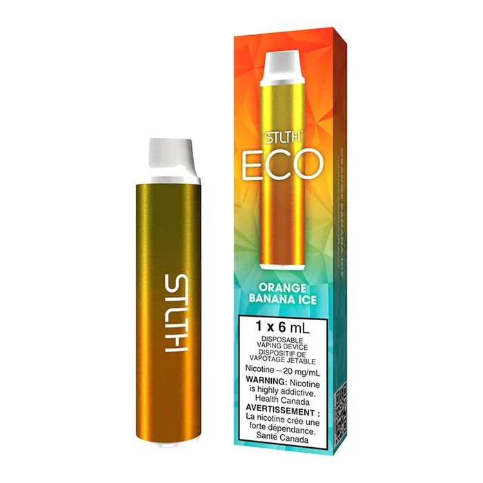 STLTH ECO Disposable Vape Device – Orange Banana Ice