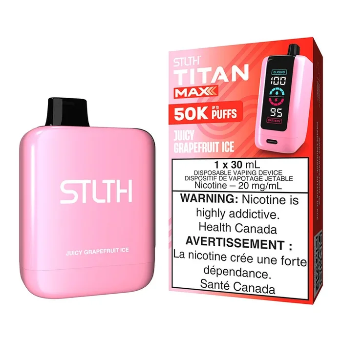 STLTH Titan Max Disposable Vape Device – Juicy Grapefruit Ice