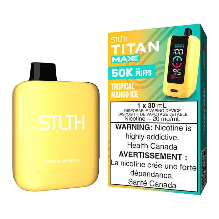 STLTH Titan Max Disposable Vape Device – Tropical Mango Ice