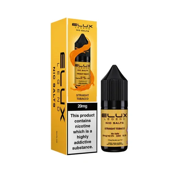 Straight Tobacco – Elux Legend Nic Salts 10ml