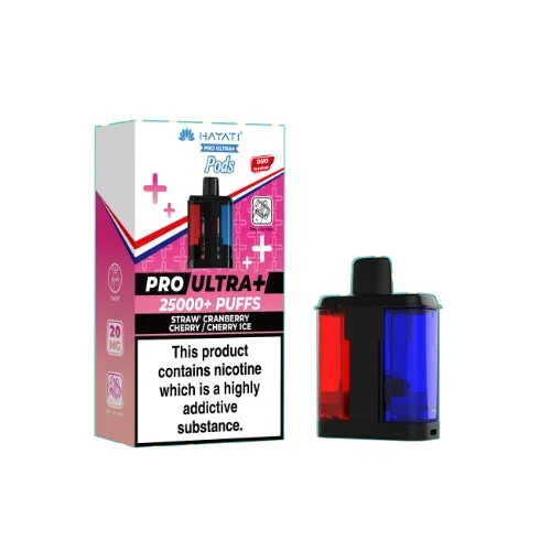 Straw Cranberry Ice / Cherry Ice – Hayati Pro Ultra 25k Replacement Pods