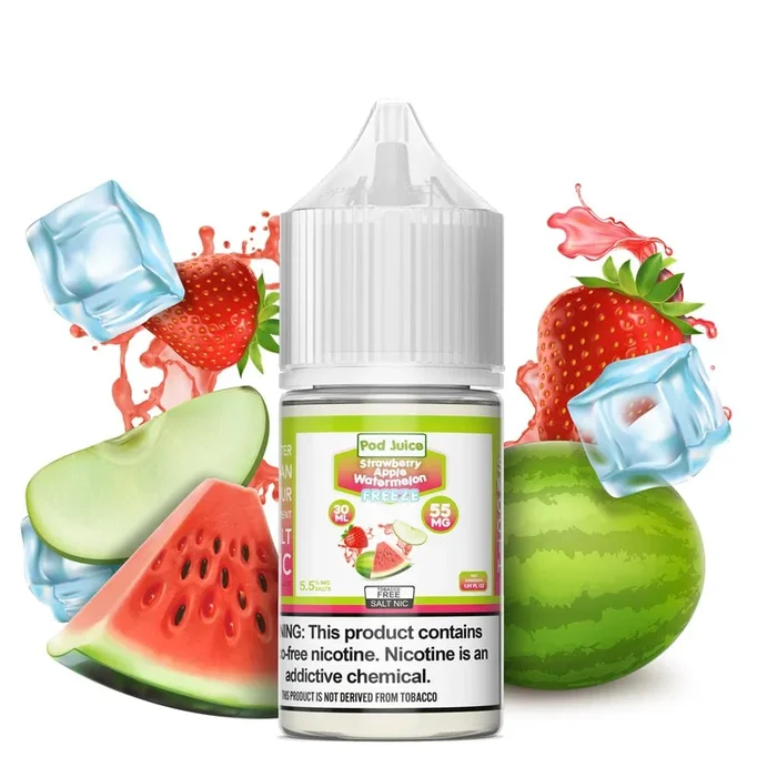 Strawberry Apple Watermelon FREEZE SALT – Pod Juice – 30mL