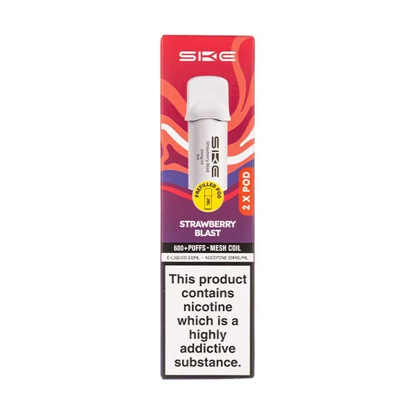 Strawberry Blast Crystal 600 Pro Prefilled Pods by SKE
