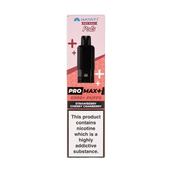 Strawberry Cherry Cranberry Pro Max Prefilled Pod + Refill by Hayati