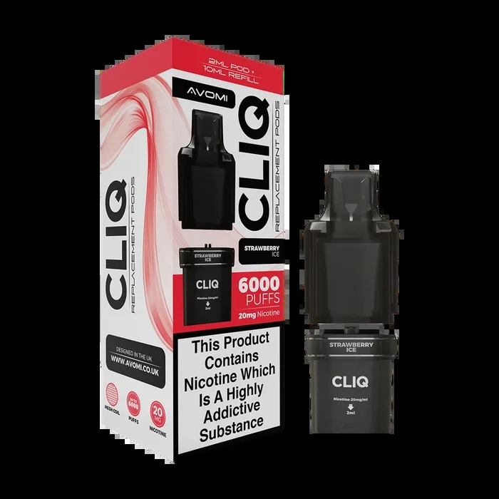Strawberry Ice Avomi Cliq 6000 Refill Pack