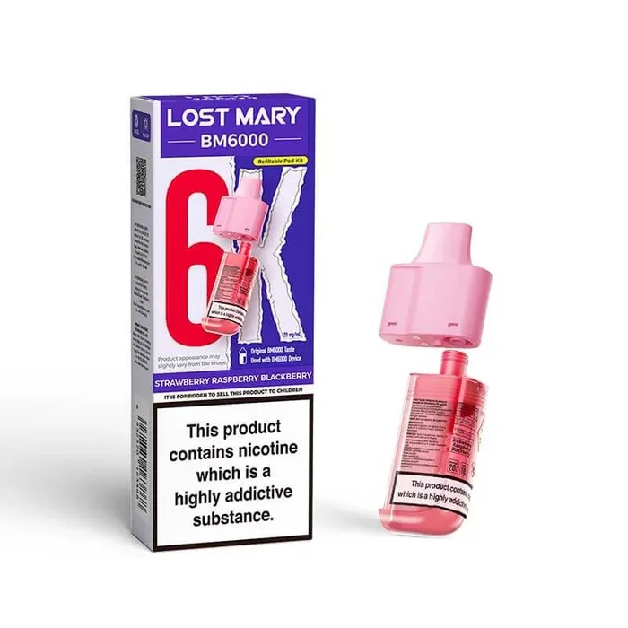 Strawberry Raspberry Blackberry – Lost Mary BM6000 Refill Pods