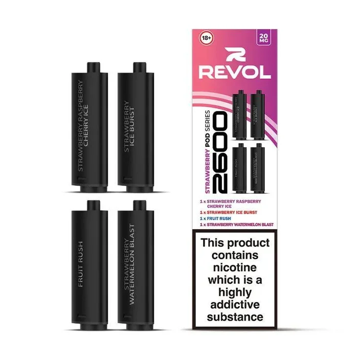 Strawberry Series (Multi Flavour) 2600 Prefilled Pods (4 Pack)