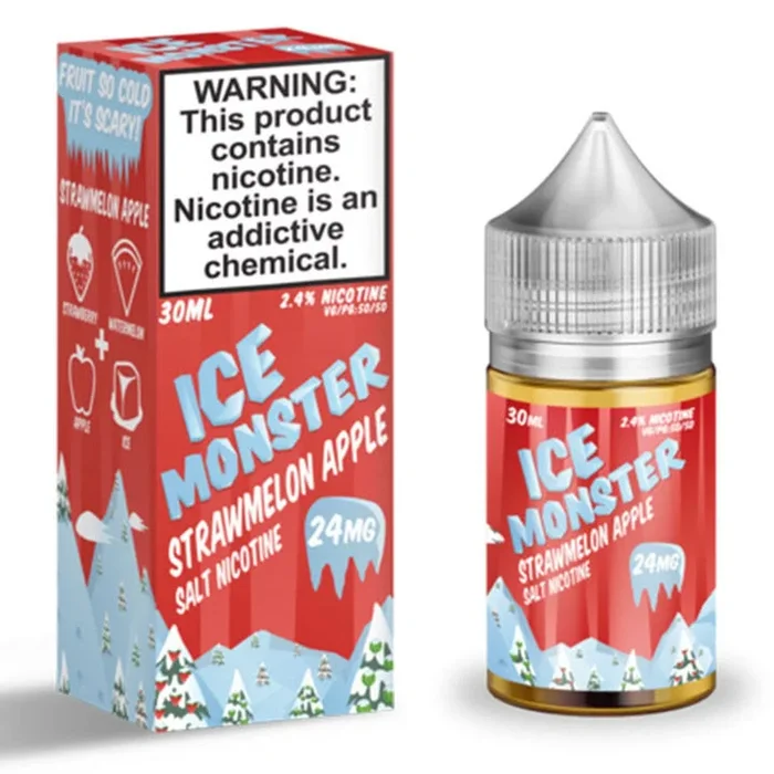 Strawmelon Apple SALT – ICE Monster – 30mL