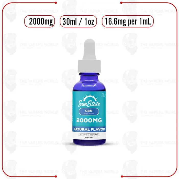 Sun State Hemp CBN MCT Oil Tincture 30ml 2000mg
