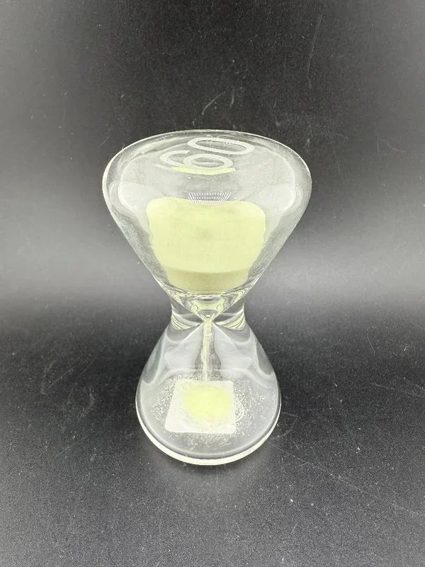 Thick Ass Glass (TAG) Hour Glass – 1 Minute Timer Glow in the Dark