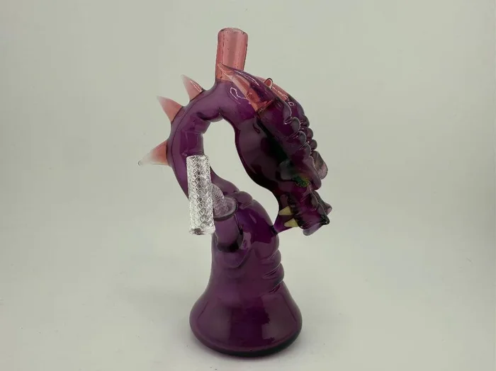 Tony Kazy Glass Dragon 5mm Satin Purple W/ Removeable Sword Dab Tool
