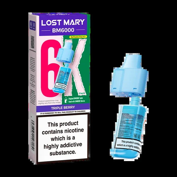 Triple Berry Lost Mary BM6000 Refill Pack