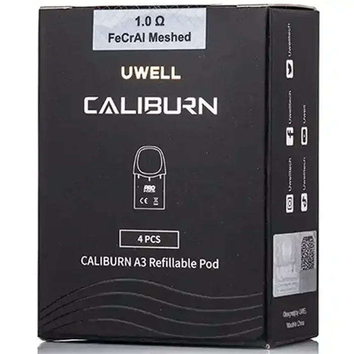 Uwell CALIBURN A3 Replacement Pods 4pack – 1.0ohm
