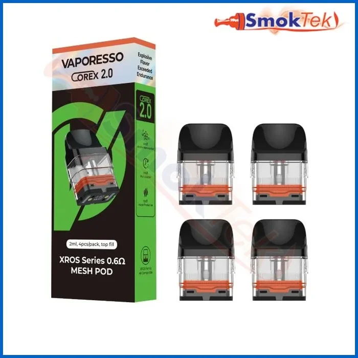 Vaporesso XROS Series Mesh POD 4 Pack – Universal Replacement Pods