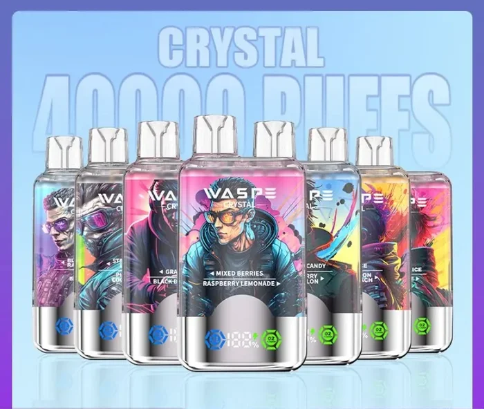 WASPE Crystal 40000 Puffs 40K Disposable Kit (Double Flavor)