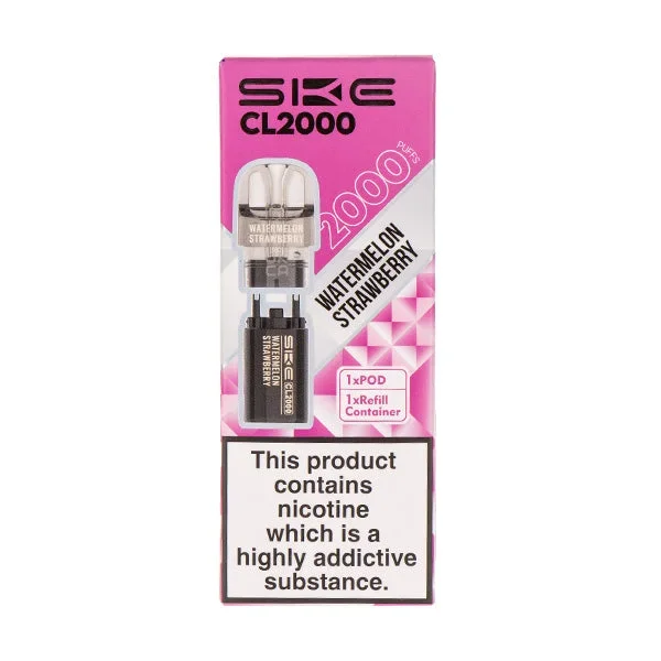 Watermelon Strawberry CL2000 Prefilled Pod + Refill by SKE