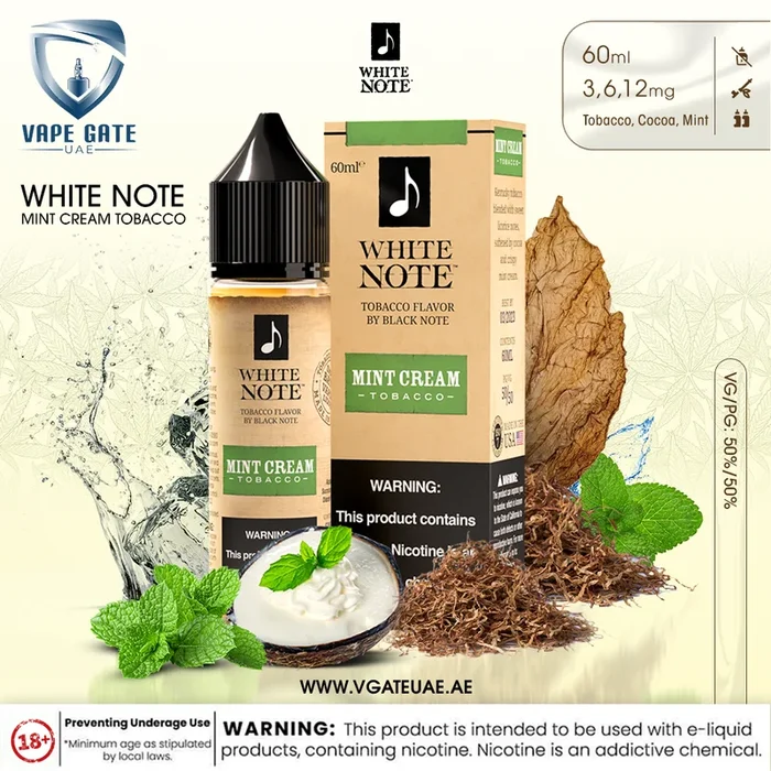 WHITE NOTE – Mint Cream Tobacco 60ML