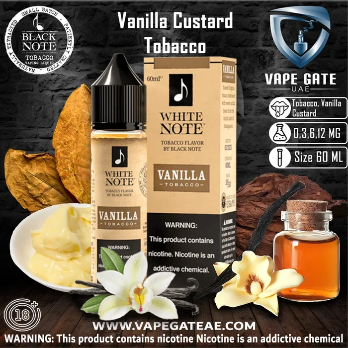 WHITE NOTE – Vanilla Custard Tobacco 60ML