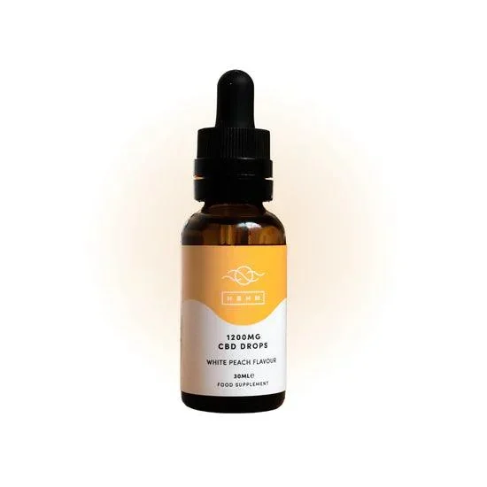 White Peach 1200mg CBD MCT Oil 30ml