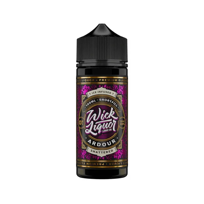 Wick Liquor 100ml E-Liquid Shortfill Ardour Shattered