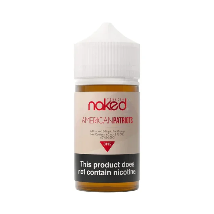 Zero Nicotine – American Patriots 60ml 00mg